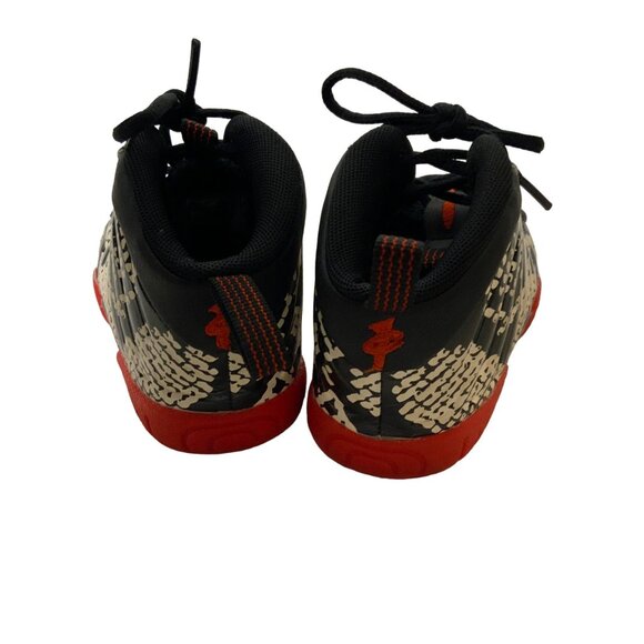 Niki infant size 8 black red white  zebra print girls sneakers - Picture 3 of 4